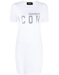 Платье футболка с принтом Icon Dsquared2