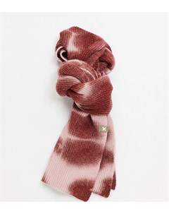 Розовый шарф с принтом тай дай Unisex Collusion