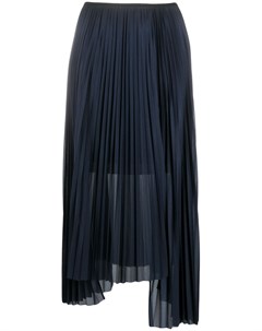 Плиссированная юбка асимметричного кроя Helmut lang