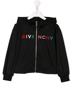 Худи на молнии с логотипом Givenchy kids