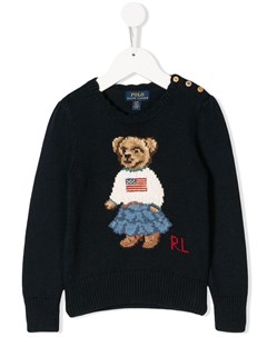 Свитер с изображением медведя с логотипом Ralph lauren kids