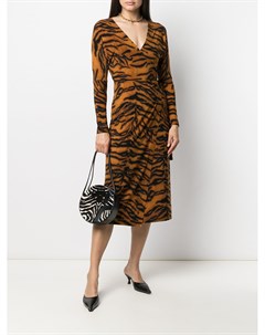 Платье с тигровым принтом Norma kamali