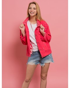 Куртка женская джинс 5016 XL Светло Розовый Fashion