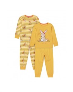 Пижамы Зайчик 2 шт жёлтый Mothercare