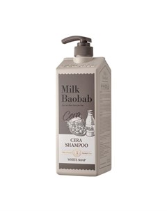 Шампунь с керамидами для волос с ароматом белого мыла cera shampoo white soap Milk baobab