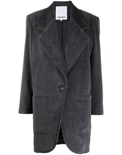 Вельветовое однобортное пальто Kenzo