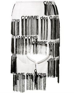 Укороченные брюки с вырезами Comme des garcons