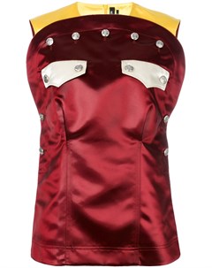 Блузка с нагрудными карманами и декором из пуговиц Calvin klein 205w39nyc