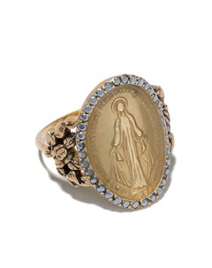 Кольцо Madonna из желтого золота с сапфирами Feidt paris