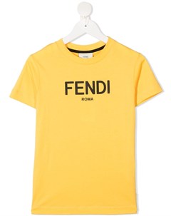 Футболка с логотипом Fendi kids