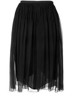 Прозрачная юбка со сборками Chanel pre-owned