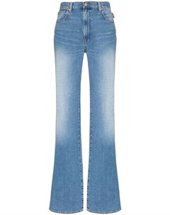 Расклешенные джинсы с эффектом потертости Denimist