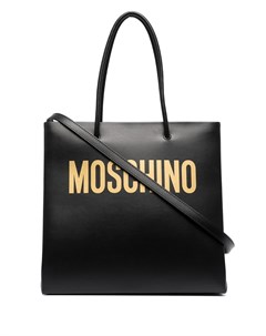 Сумка тоут с логотипом Moschino