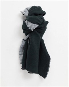 Черный двусторонний шарф Asos design