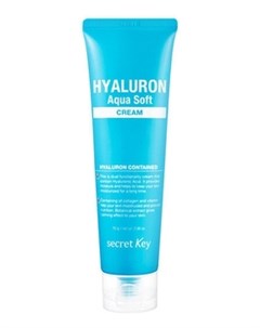 Крем Hyaluron Aqua Soft Cream Гиалуроновый для Увлажнения и Омоложения Кожи 70г Secret key