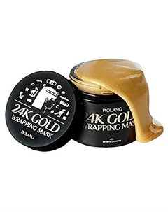 Маска Piolang 24K Gold Wrapping Mask для Лица с 24 Каратным Золотом 80 мл Esthetic house