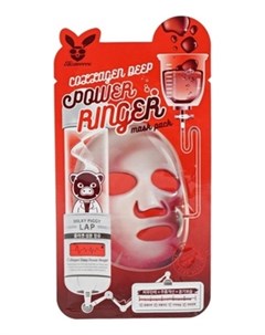 Маска Power Ringer Mask Pack Collagen Deep Укрепляющая Тканевая с Коллагеном 23 мл Elizavecca