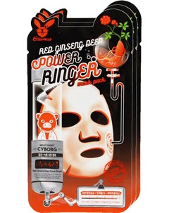 Маска Power Ringer Mask Pack Red Ginseng Deep Регенерирующая с Экстрактом Красного Женьшеня 23 мл Elizavecca