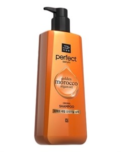 Шампунь Perfect Serum Shampoo Golden Morocco Argan Oil для Поврежденных Волос 680 мл Mise en scene