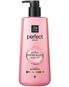 Шампунь Perfect Serum Styling Shampoo Golden Morocco Argan Oil для Поврежденных Волос 680 мл Mise en scene