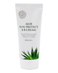 ВВ Крем Aloe Sun Protect BB Cream Spf41 Pa с Экстрактом Алоэ 50 мл Jigott