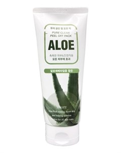 Маска Плёнка Алоэ Aloe Pure Clean Peel Off Pack для Лица на Основе Экстракта 180 мл Jigott