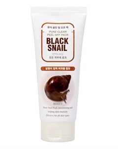Маска Плёнка Black Snail Pure Clean Peel Off Pack Очищающая с Муцином Черной Улитки 180 мл Jigott