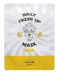 Маска Daily Fresh Up Mask Lemon Тканевая для Лица с Экстрактом Лимона 20г Village 11 factory