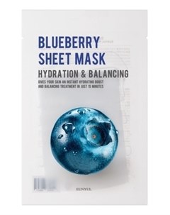 Маска Purity Blueberry Sheet Mask Тканевая с Экстрактом Черники 22 мл Eunyul