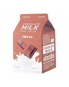 Маска Chocolate Milk One Pack Тканевая Йогуртовая с Экстрактом Какао 21г A'pieu