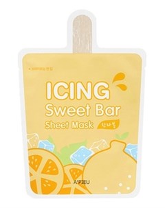 Маска Icing Sweet Bar Sheet Mask Melon Тканевая с Экстрактом Мандарина 21г A'pieu