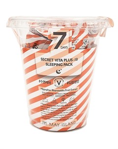 Маска 7Days Secret Vita Plus 10 Sleeping Mask Pack Ночная Витаминизирующая 5г 12 шт May island