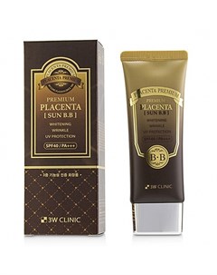 BB Крем Premium Placenta Sun BB Cream для Лица с Плацентой Солнцезащитный 95г 3w clinic