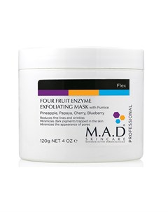 Маска Four Fruit Enzyme Exfoliating Mask Super Polish pH3 0 Энзимная Мультифруктовая 120г M.a.d skincare