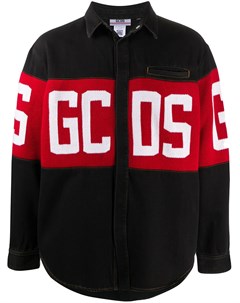 Джинсовая куртка с логотипом Gcds