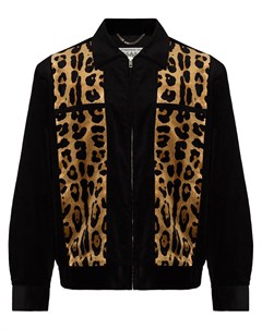 Вельветовая куртка с леопардовым принтом Wacko maria