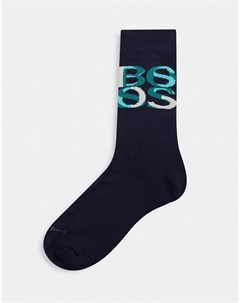 Темно синие носки с логотипом BOSS Вodywear Boss bodywear