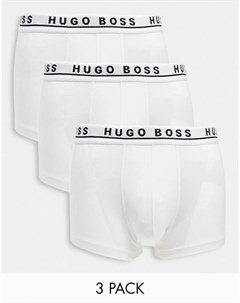 Набор из 3 белых боксеров брифов BOSS Вodywear Boss bodywear