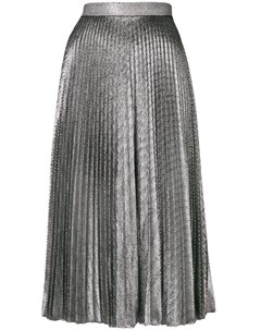 Плиссированная юбка из ткани ламе Christopher kane