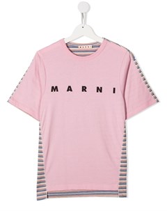 Полосатая футболка с логотипом Marni kids