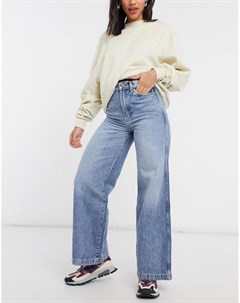 Выбеленные джинсы с широкими штанинами и завышенной талией Wrangler