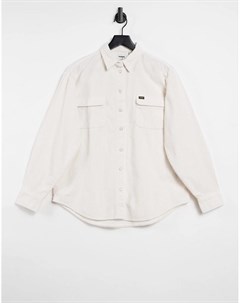 Белая свободная рубашка из вельвета Wrangler