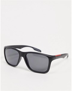 Черные квадратные солнцезащитные очки Svnx
