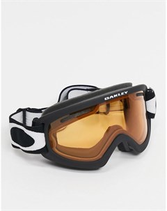Защитные горнолыжные очки маска в черной матовой оправе с оранжевыми серыми линзами Frame 2 0 Pro XS Oakley