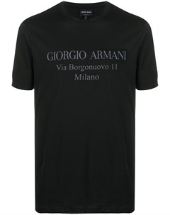 Футболка с логотипом Giorgio armani