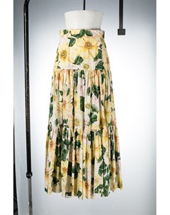 Ярусная юбка с цветочным принтом Dolce&gabbana