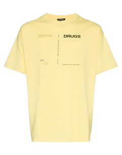 Футболка с круглым вырезом Drugs Raf simons