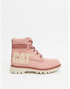 Розовые кожаные ботинки Caterpillar Lyric Bold Cat footwear