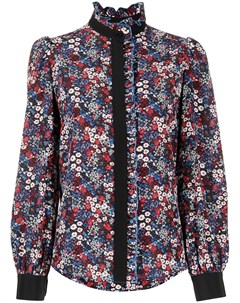 Рубашка с воротником стойкой и цветочным принтом See by chloe