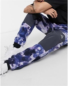 Фиолетовые флисовые штаны со сплошным принтом polarys Huf